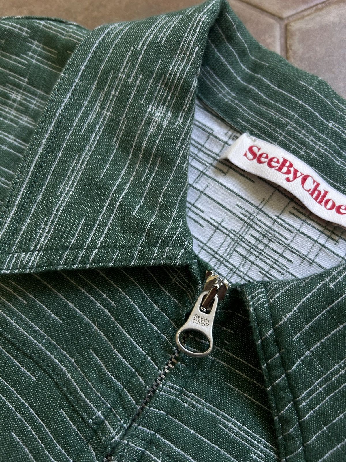 Designer SEE by CHLOE JACKET BLAZER COTTON Size M / US 6-8 / IT 42-44 - 6 Thumbnail