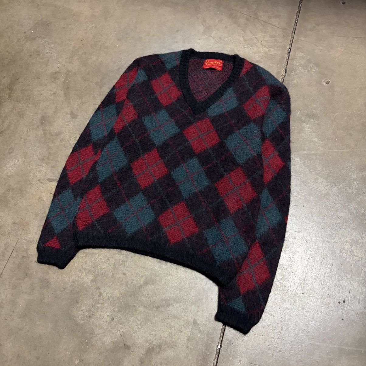 Jantzen Vintage Jantzen Mohair Wool Cardigan Sweater Argyle 50s USA Size US M / EU 48-50 / 2 - 2 Thumbnail