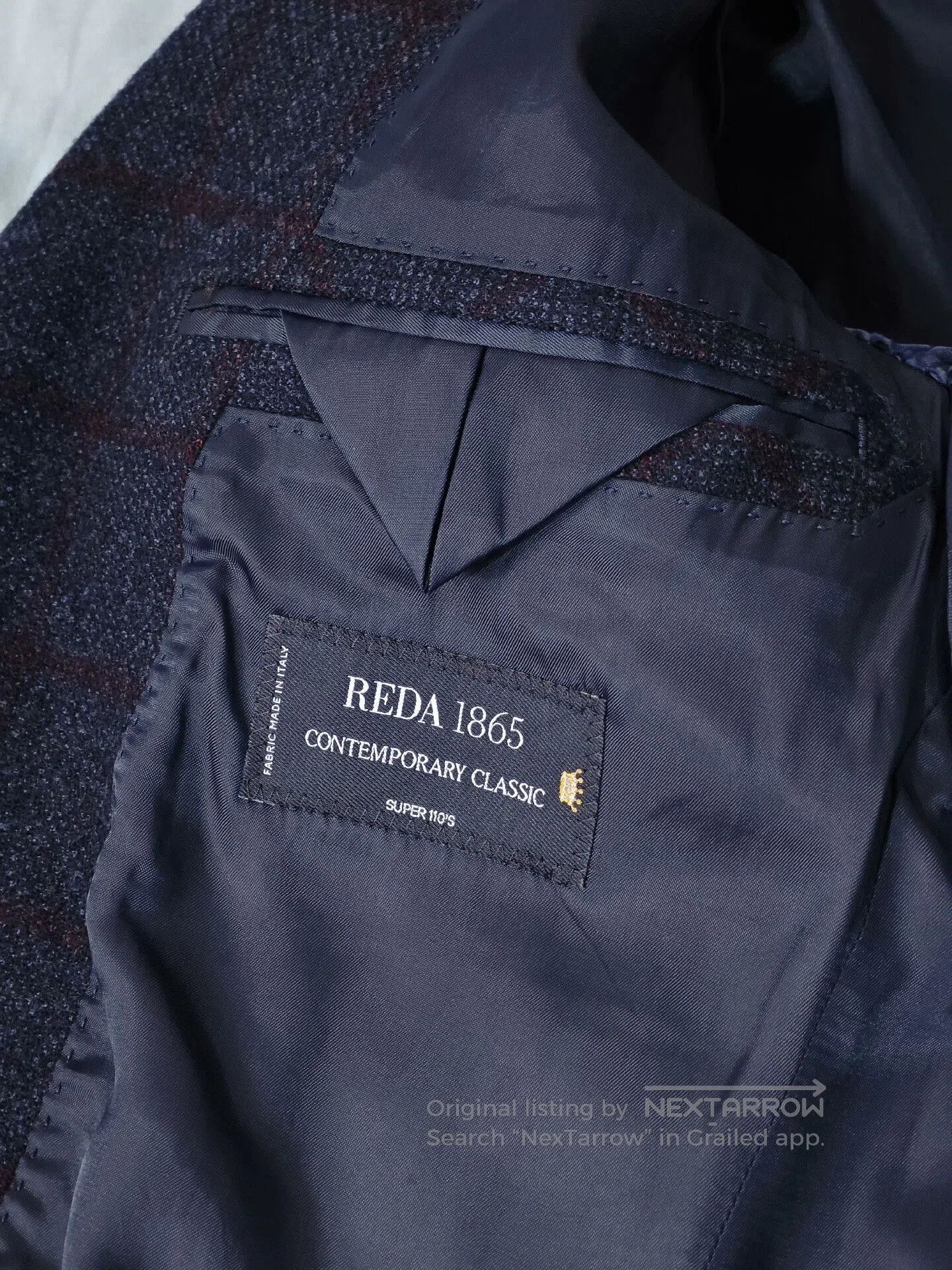 Japanese Brand Reda Wool Flannel Suit Jacket. Size US S / EU 44-46 / 1 - 5 Thumbnail