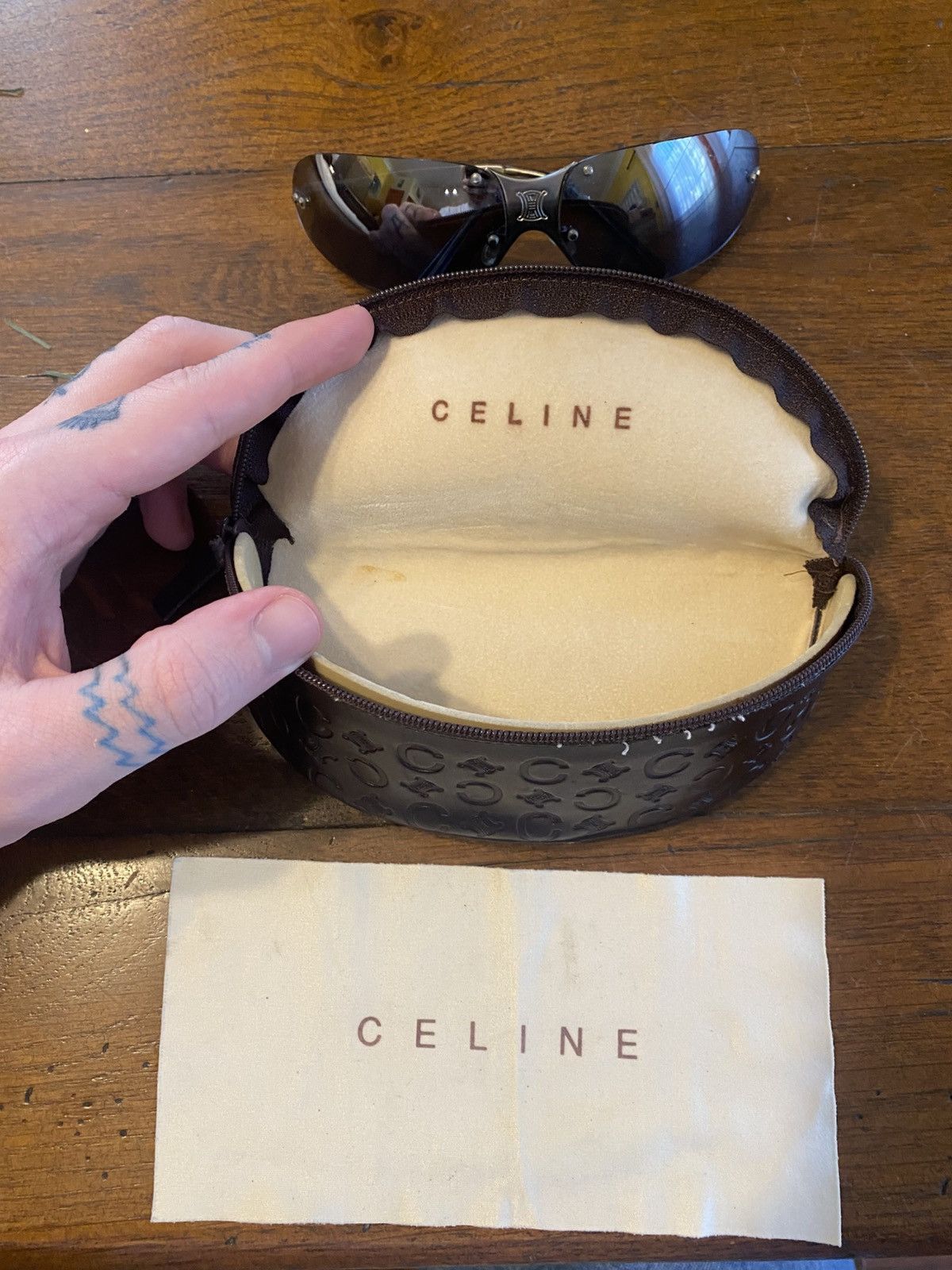 Celine × Designer × Vintage celine sc1032 vintage 2003 rimless sunglasses Size ONE SIZE - 11 Thumbnail