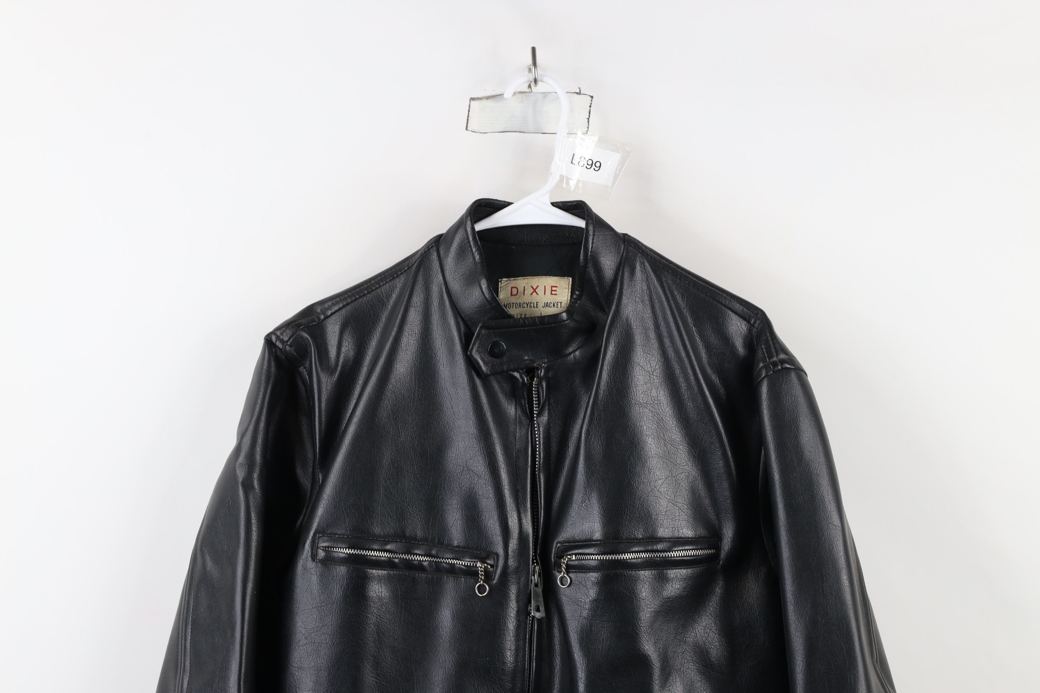 Vintage Vintage 60s 70s Streetwear Leather Cafe Racer Jacket Japan Size US L / EU 52-54 / 3 - 2 Thumbnail
