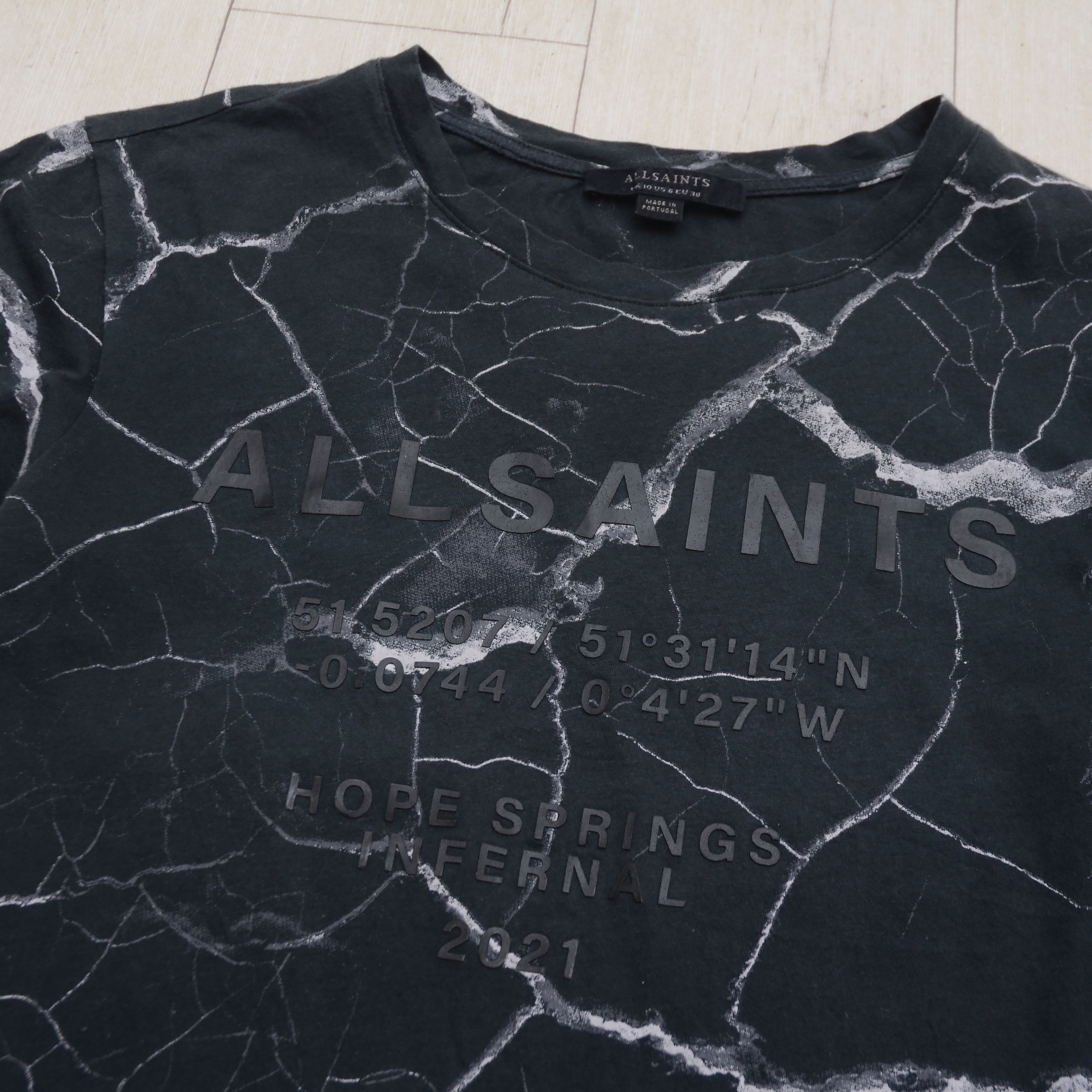 Allsaints Allsaints T-Shirt Anna Hope Overprint Big Printed Logo Y2K Size M / US 6-8 / IT 42-44 - 5 Thumbnail