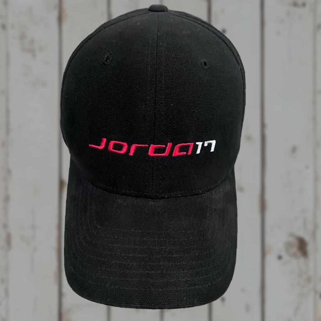 Nike VINTAGE Nike Air Jordan 17 XVII Flexfit Hat Y2K Baseball Cap Hat Unisex Adults S/M Black Mens Women Girls Boys Size ONE SIZE - 1 Thumbnail