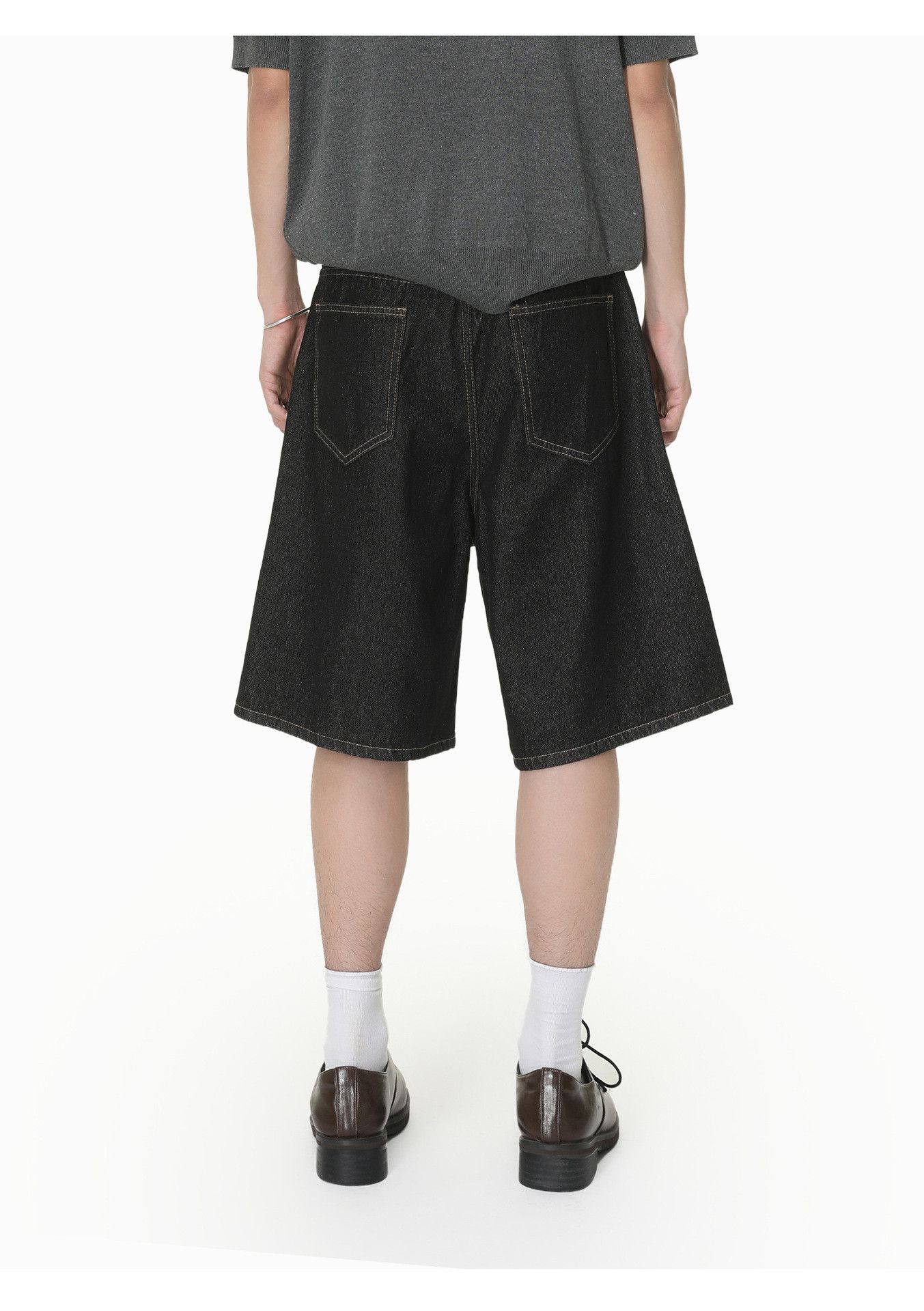 Jean Men's CleanFit Straight-Leg Washed Casual Denim Shorts Size US 32 / EU 48 - 4 Thumbnail