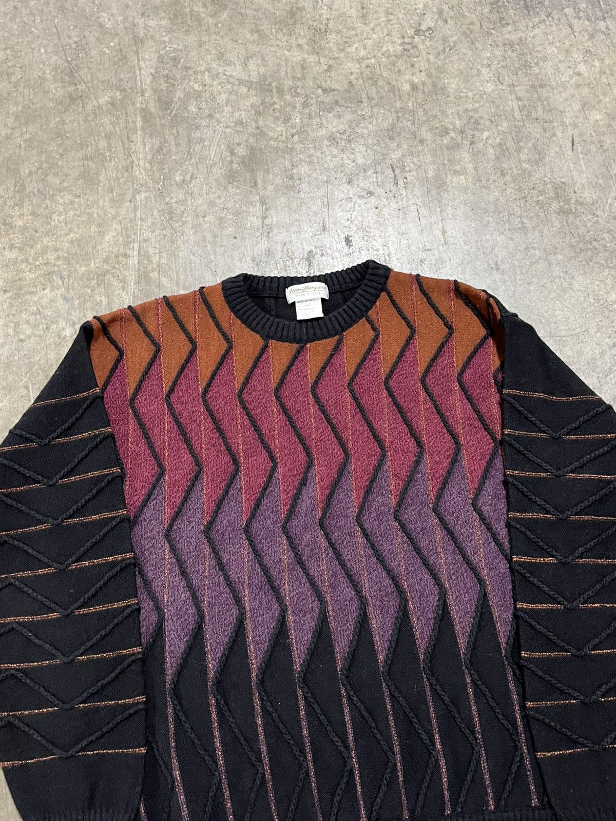 Coogi × Vintage Coogi style 3d textured knit streetwear hype rare wool Size US L / EU 52-54 / 3 - 5 Thumbnail