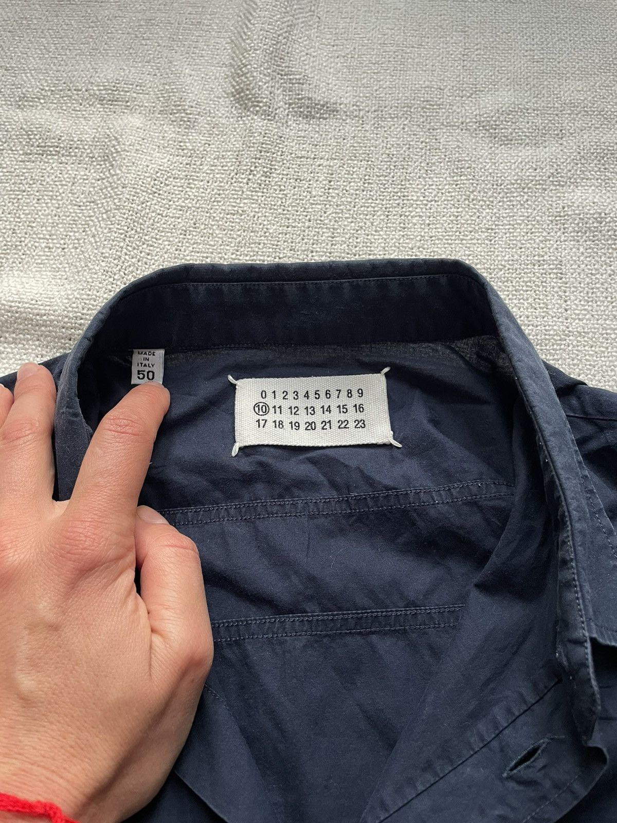 Maison Margiela Martin Margiela Vintage Navy Blue Cotton Shirt 50 Size Size US M / EU 48-50 / 2 - 5 Thumbnail
