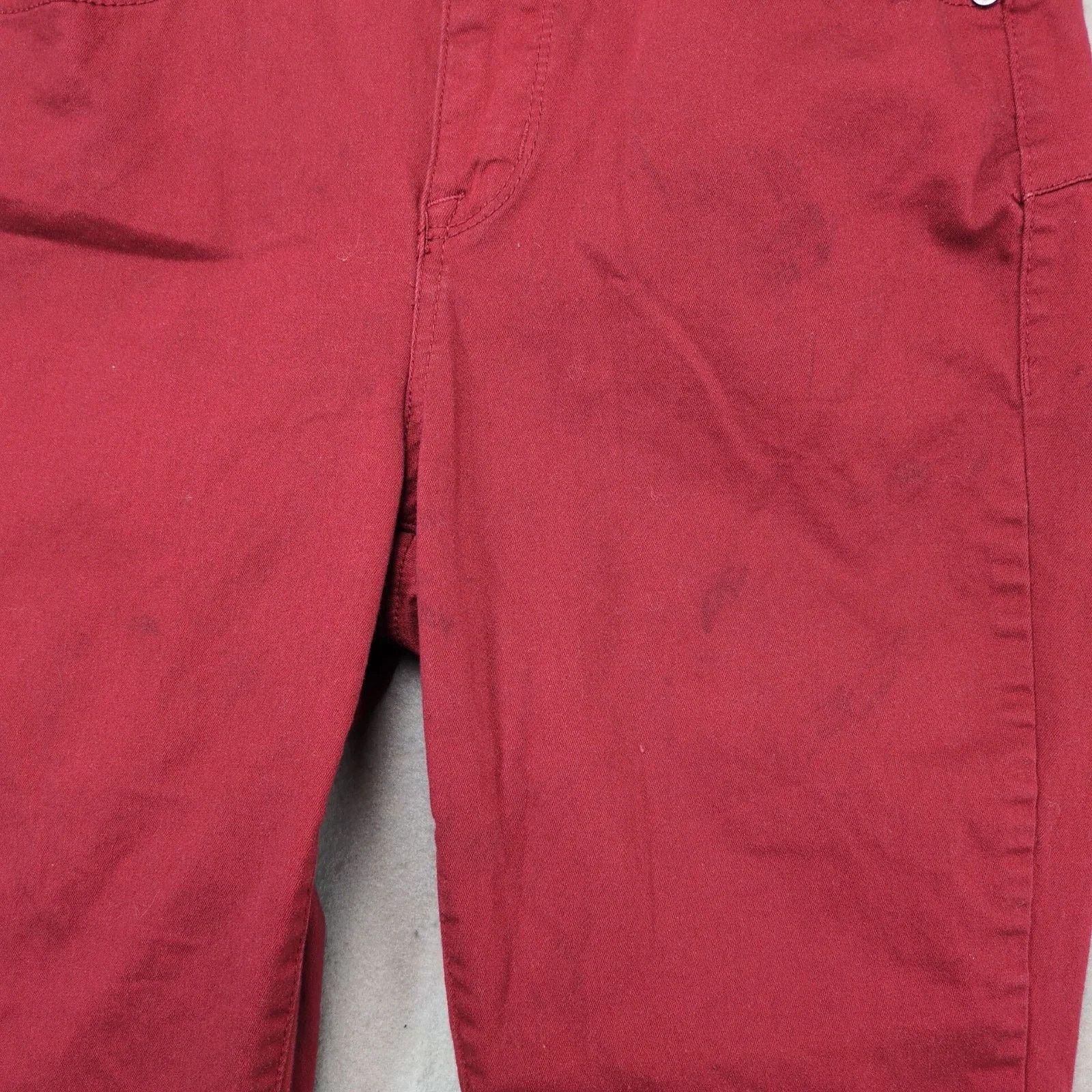 Seven 7 Seven7 High Rise Skinny Burgundy Jeans Womens 8 Booty-Shaper Size 30" / US 8 / IT 44 - 4 Thumbnail