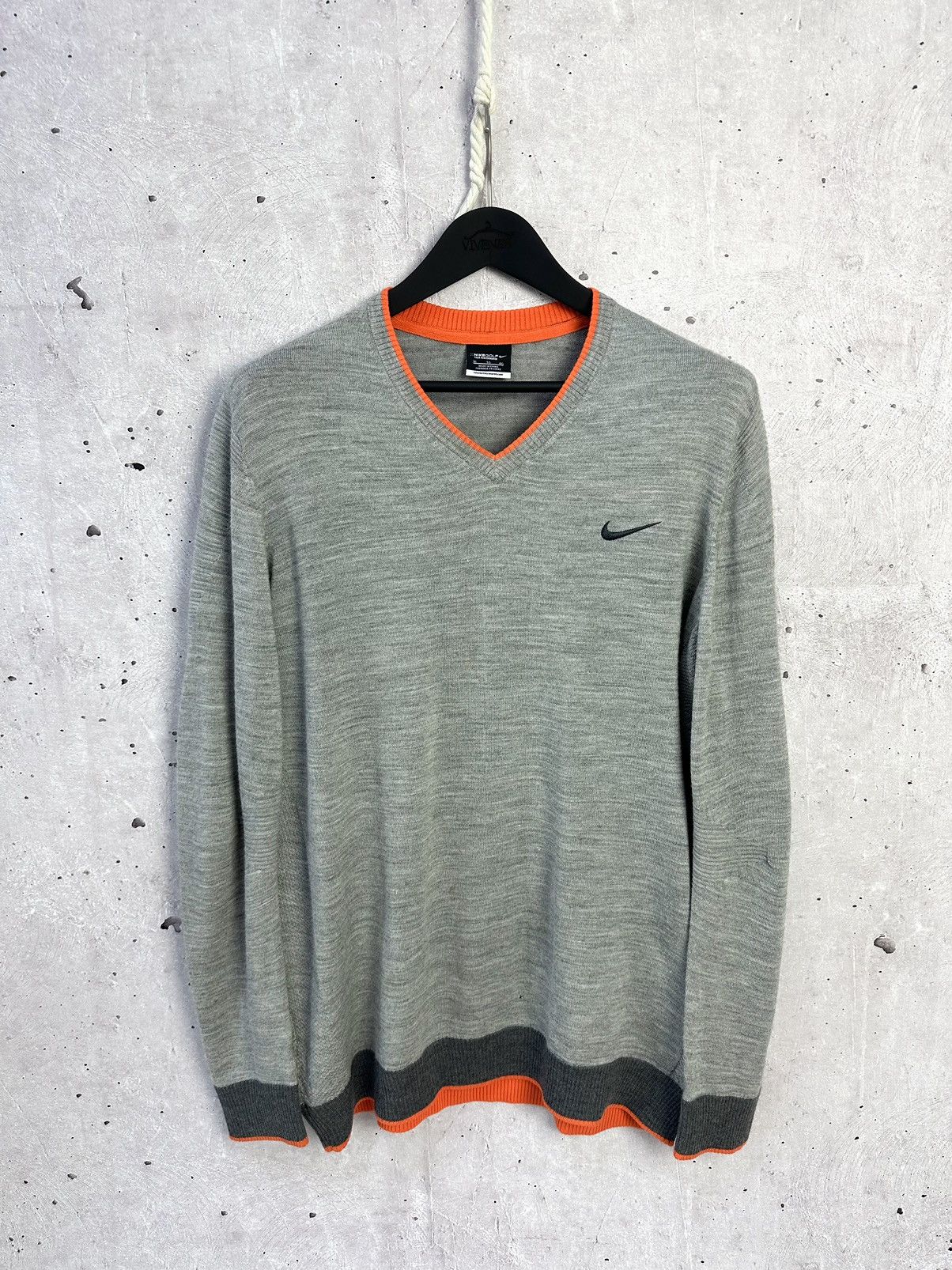 Nike × Vintage Vintage Nike Wool Knit Sweater Size US XL / EU 56 / 4 - 1 Thumbnail