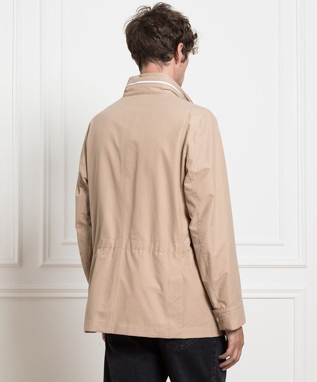 Brunello Cucinelli o1w1db10125 Jacket in Beige Size US L / EU 52-54 / 3 - 3 Thumbnail