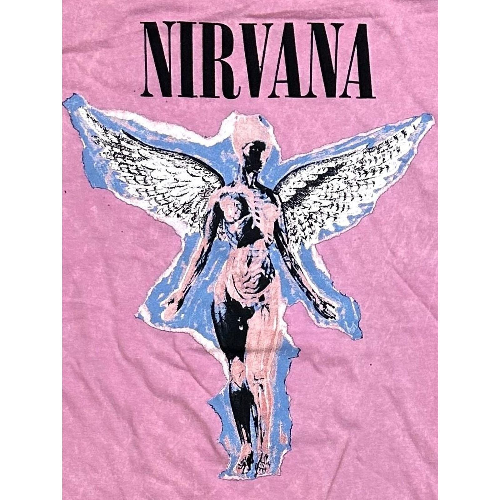 Nirvana Nirvana T-Shirt Utero Angel Pink Vintage Acid Wash Tee Size US M / EU 48-50 / 2 - 3 Thumbnail