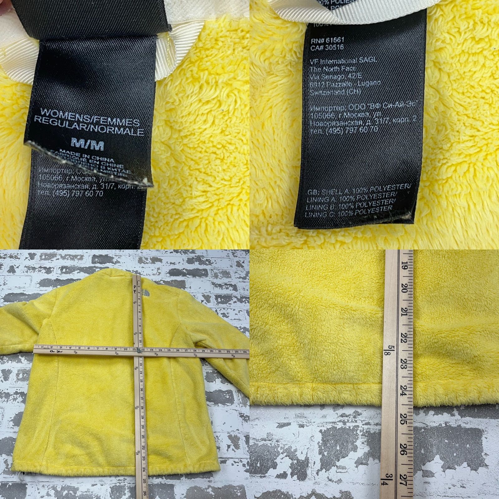 The North Face The North Face Jacket Women M Yellow Fleece Interchange All Seasons Full Zip Zip Pockets Logo Embroidered Regular Womens Size M / US 6-8 / IT 42-44 - 8 Thumbnail