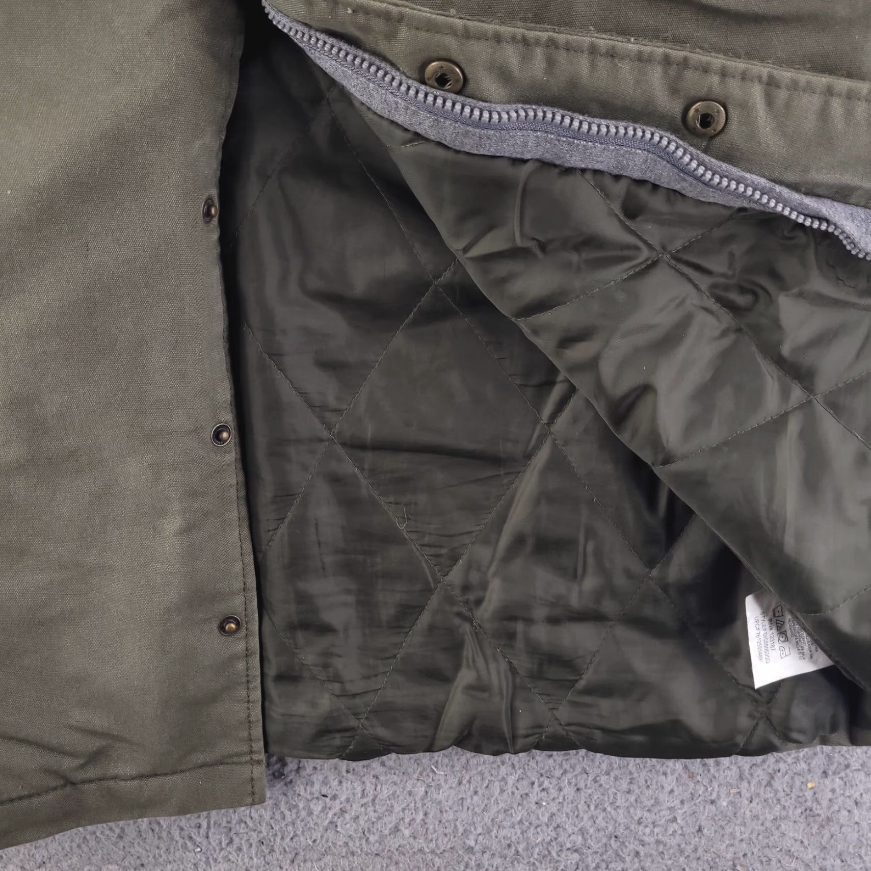 Dickies Dickies Hoodie Mens M Green Duck Canvas Cotton Fleece Work Casual Olive Quilted Jacket Size US M / EU 48-50 / 2 - 2 Thumbnail