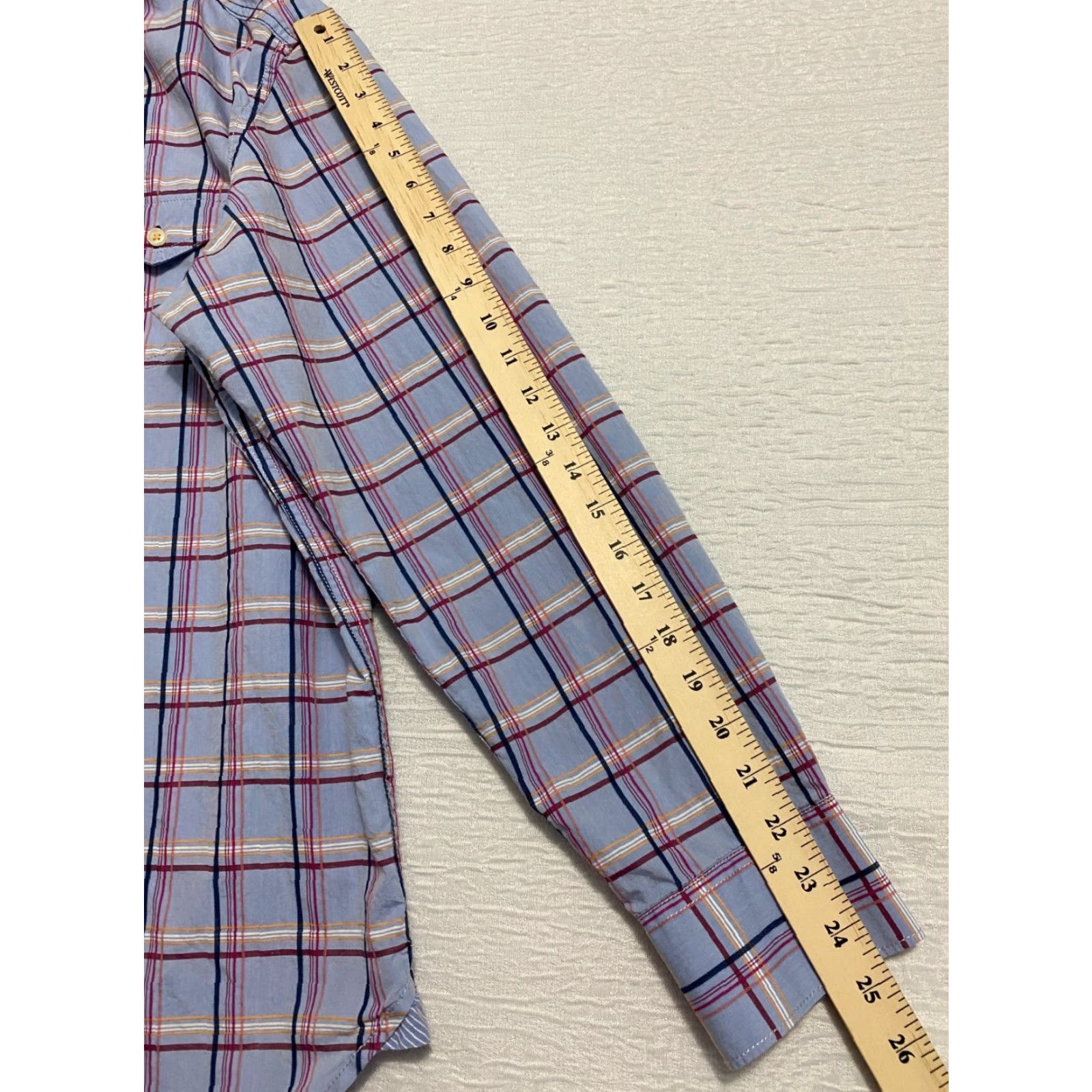 Tommy Bahama Tommy Bahama Shirt Long Sleeve Mens M Plaid Blue Button-Up Casual Travel Workwear Pattern Cotton 100% All Seasons Size US M / EU 48-50 / 2 - 5 Thumbnail