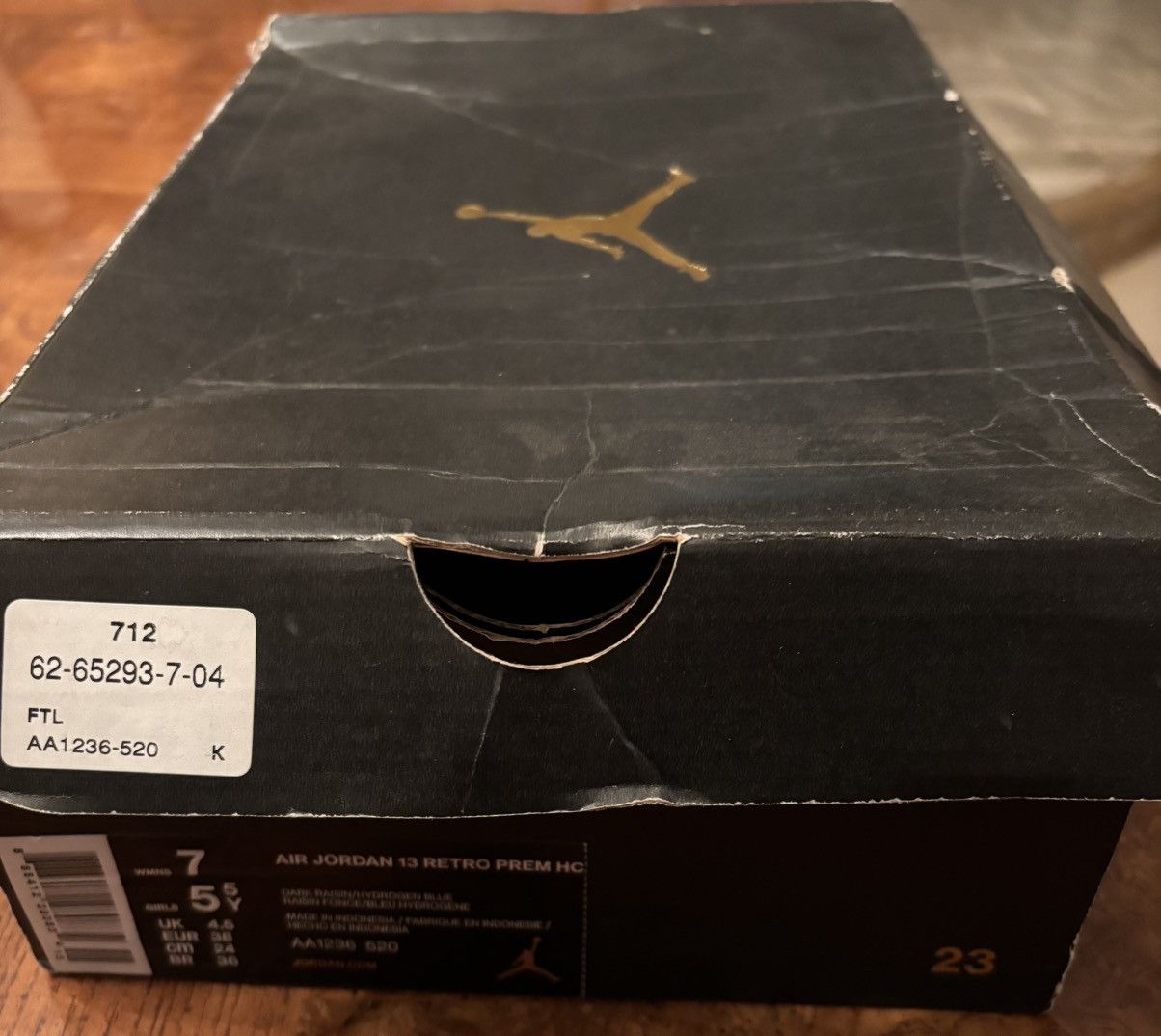 Jordan Brand Air Jordan 13 Retro Premium HC GS 'Dark Raisin' Size US 7 / IT 37 - 8 Thumbnail