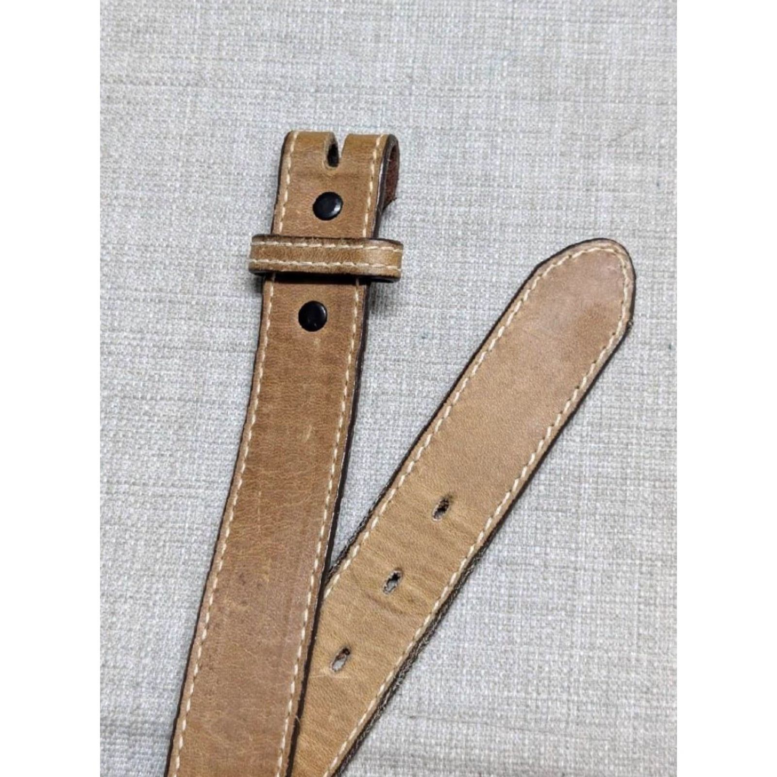 Vintage VINTAGE Nocona belt western belt 1-1/8" cowhide leather brown Men 30 US Made cowboy belt 29/30 Western Mens Brown Nocona belt Size 30 - 2 Thumbnail