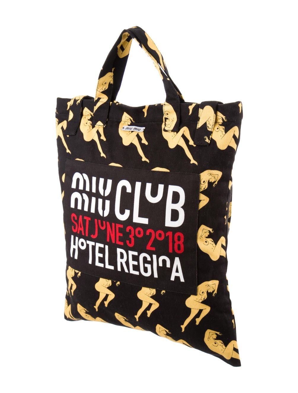 Miu Miu o1B3y1r0426 Size:OS / Tessuto Printed Shopper Bag Multicolor Size ONE SIZE - 5 Thumbnail