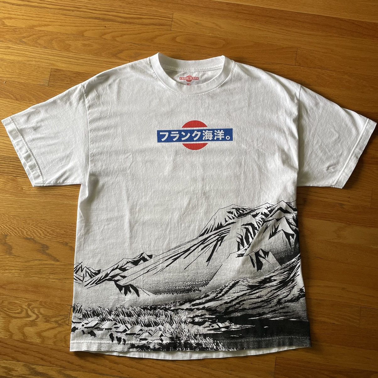 image of Frank Ocean Nostalgia, Ultra 2011 Tour Shirt in White, Men's (Size XL)