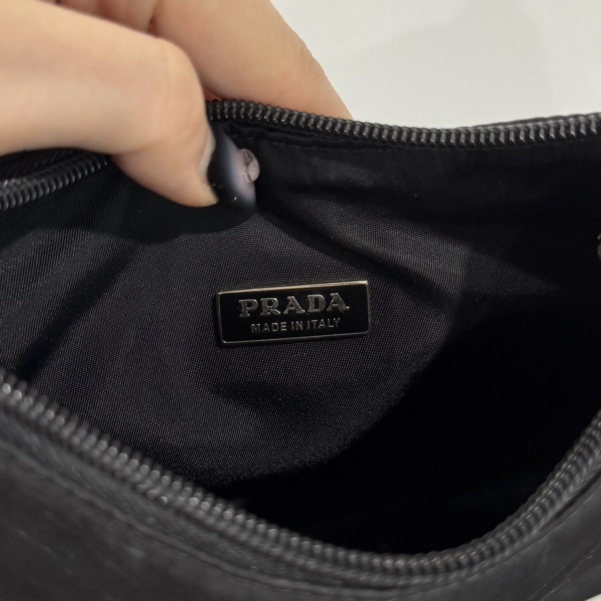 Prada PRADA Tessuto Black Nylon Mini Shoulder Bag Size ONE SIZE - 4 Thumbnail