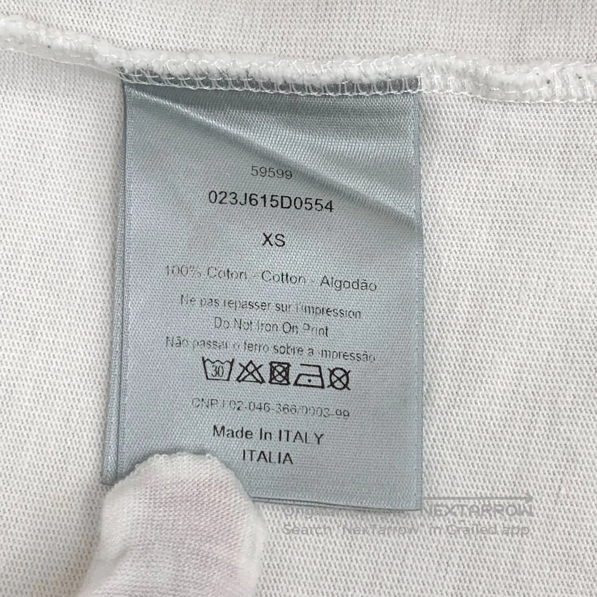 Dior Dior White crystal book print cotton round neck short slee Size US XS / EU 42 / 0 - 7 Thumbnail