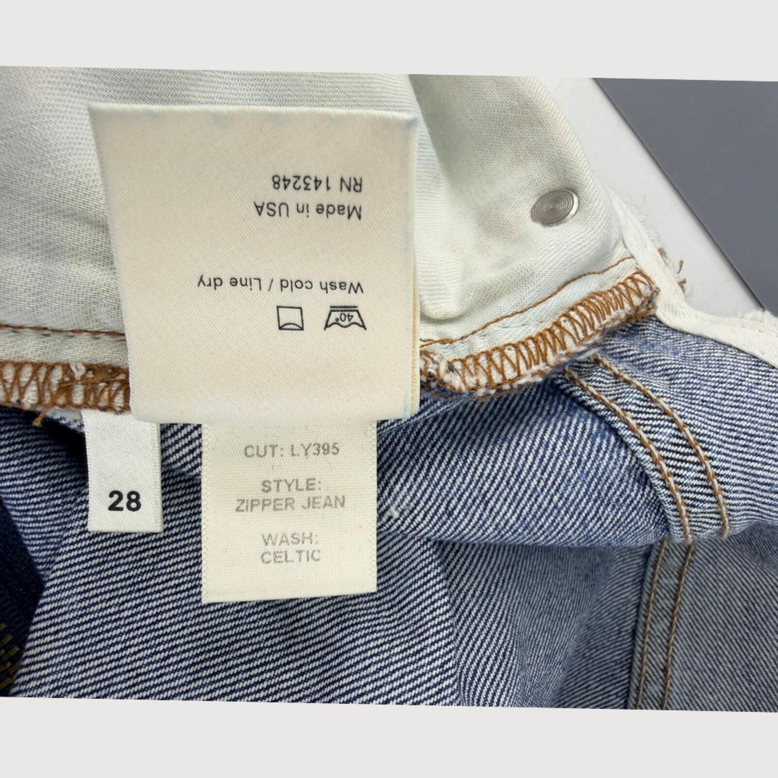 Other Reformation Zipper Jeans Medium Wash 28 Size 28" / US 6 / IT 42 - 5 Thumbnail