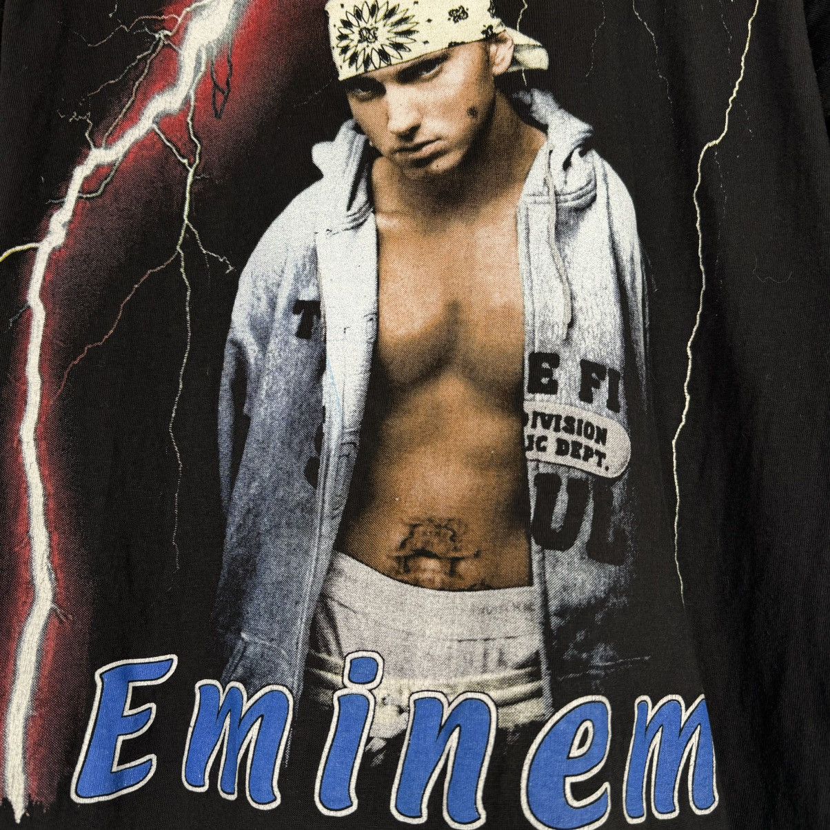 Eminem Vintage 90s Eminem Rare Euro Bootleg Turbogadget T Shirt Size US L / EU 52-54 / 3 - 4 Thumbnail