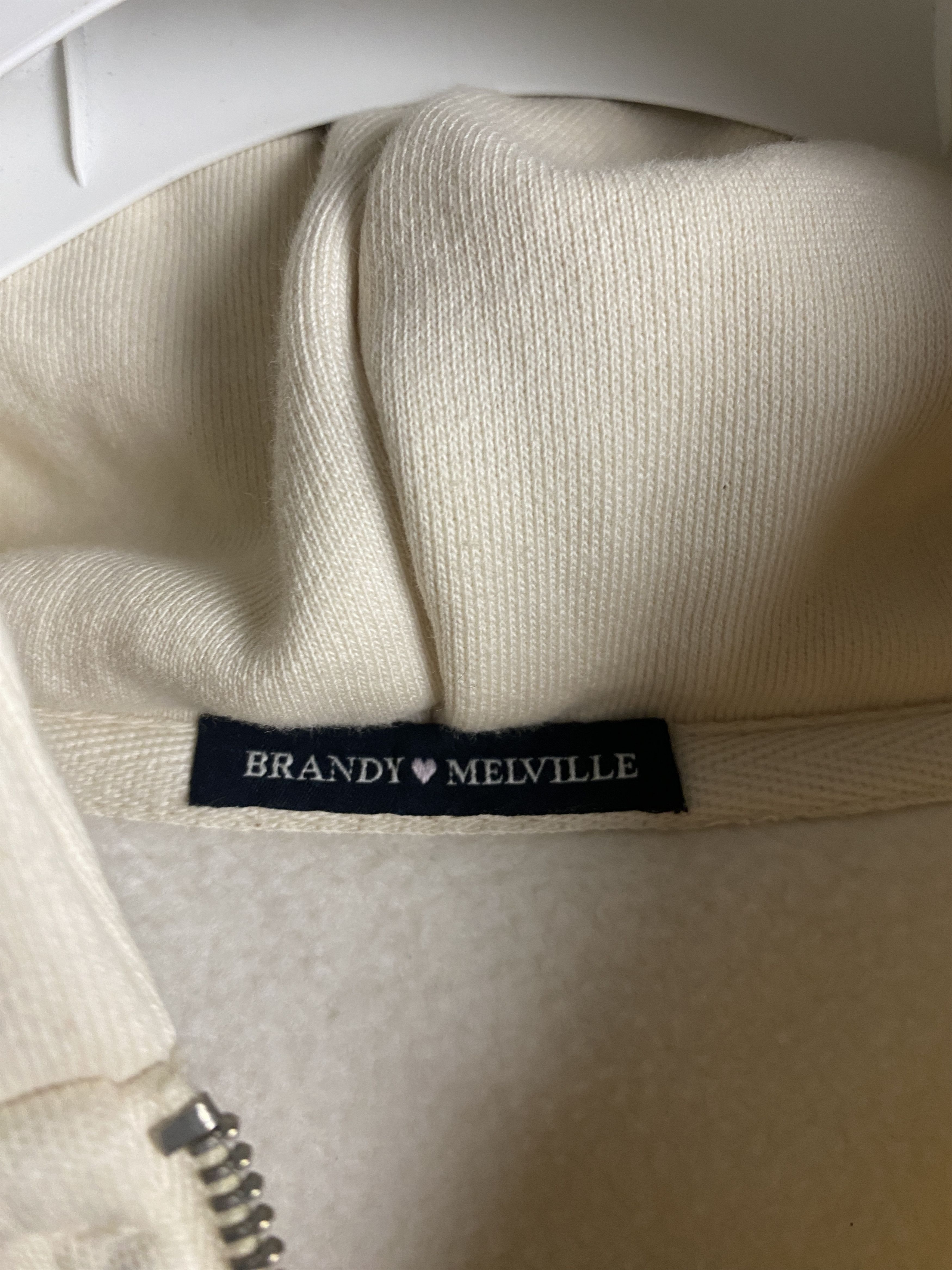Other Brandy Melville thick zip-up hoodie boxy oversize Size US XL / EU 56 / 4 - 3 Thumbnail