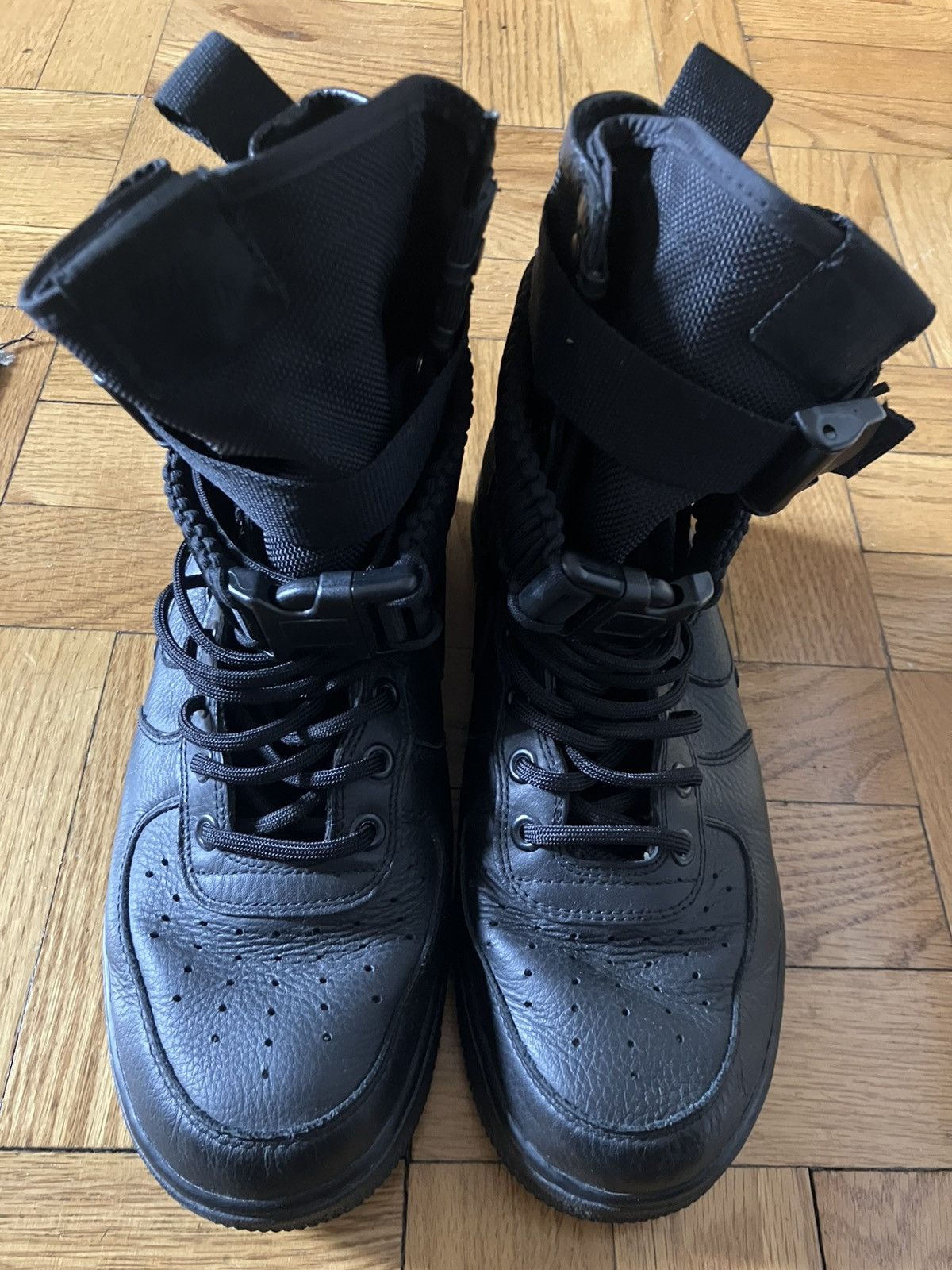 Nike 2017 Nike SF Air Force 1 high, double buckle, ‘Triple black’ Size US 8 / EU 41 - 1 Thumbnail