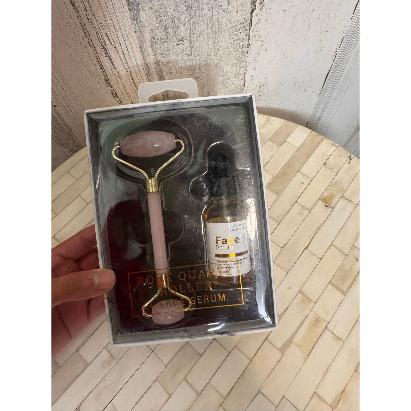 Other Revive Rose Quartz Roller & Vitamin C Face Serum Dual Roller Size ONE SIZE - 1 Thumbnail