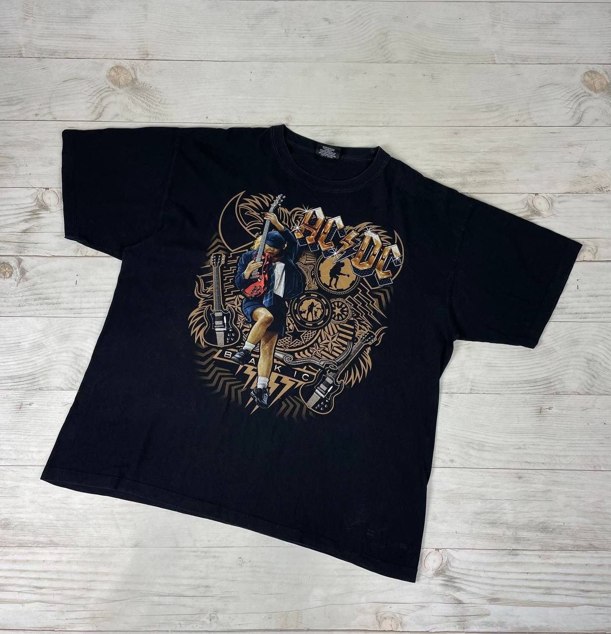 AC/DC Vintage AC/DC 90s Big Logo Rock Band T Shirt Size US XXL / EU 58 / 5 - 1 Thumbnail