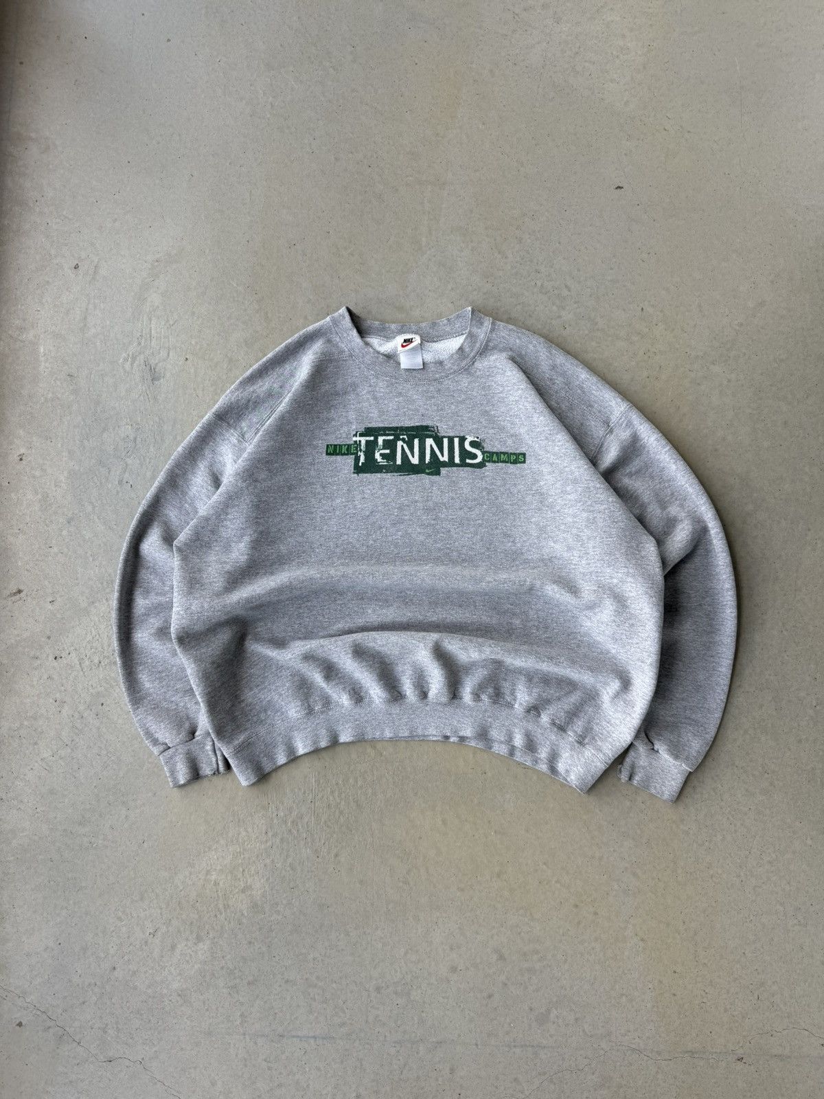 Nike × Vintage Vintage 90s Nike Tennis Crewneck Size US XL / EU 56 / 4 - 2 Thumbnail