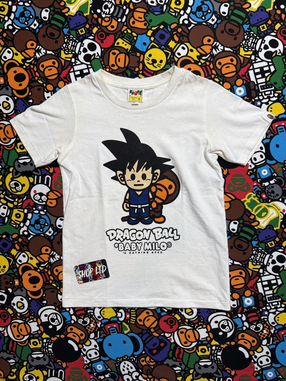 Bape A Bathing Ape X Dragonball Goku & Milo Tee Size XXS / US 00 / IT 34 - 1 Thumbnail