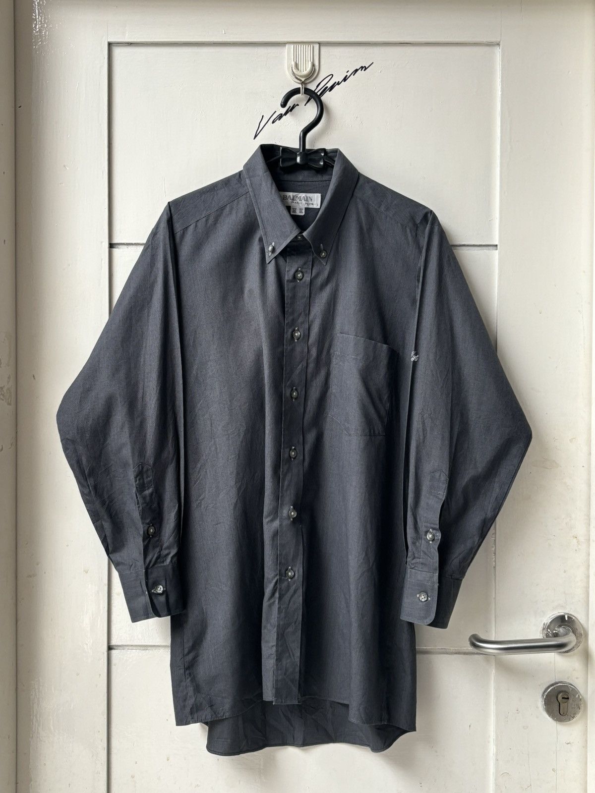 Balmain BALMAIN PARIS Grey Shirt Size US M / EU 48-50 / 2 - 1 Thumbnail