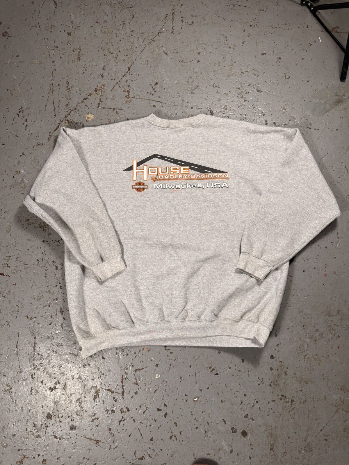 Harley Davidson Distressed Harley Davidson Crewneck Sweater Size US XXL / EU 58 / 5 - 6 Thumbnail