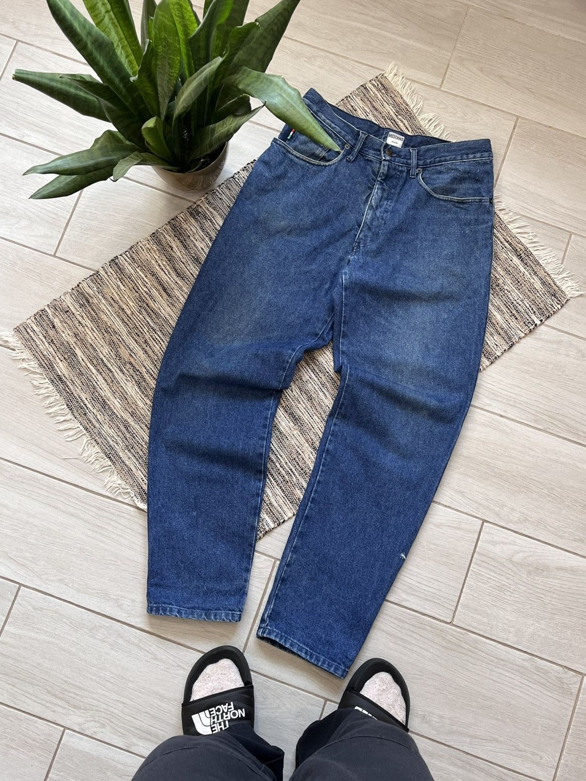Moschino × Vintage Vintage Moschino Denim Jeans Workwear Pants Made in Italy Size US 36 / EU 52 - 2 Thumbnail