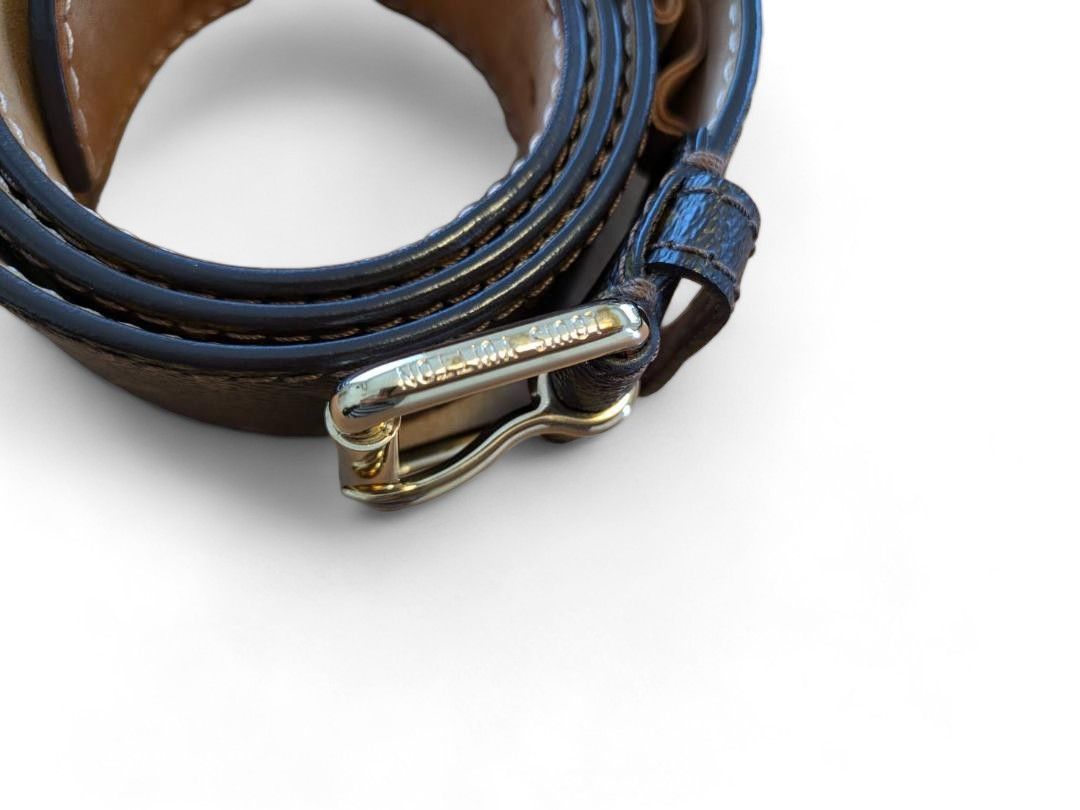 Louis Vuitton Louis Vuitton - Leather Monogram Belt Brown LV Size ONE SIZE - 2 Thumbnail