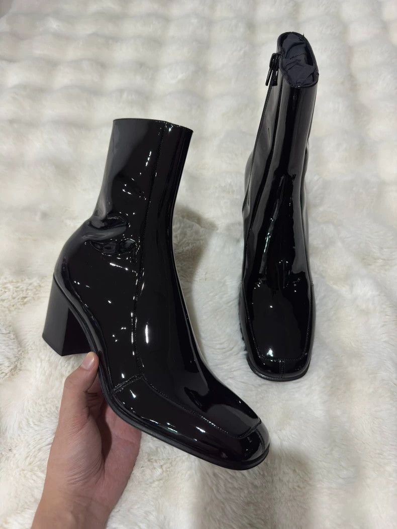 Saint laurent paris Patent leather boots 2506-Nextarrow