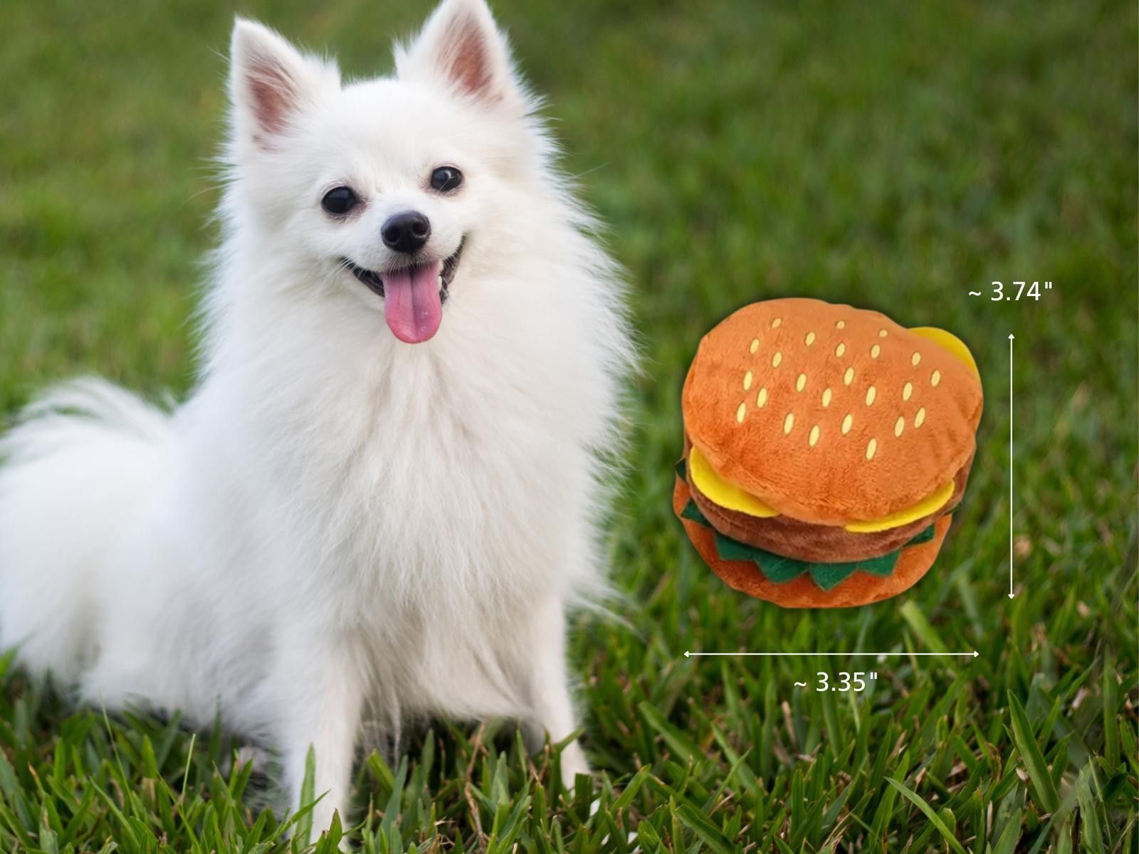 Other Cheeseburger Squeaky Plush Dog Toy: Dog Party Favor Size ONE SIZE - 1 Thumbnail