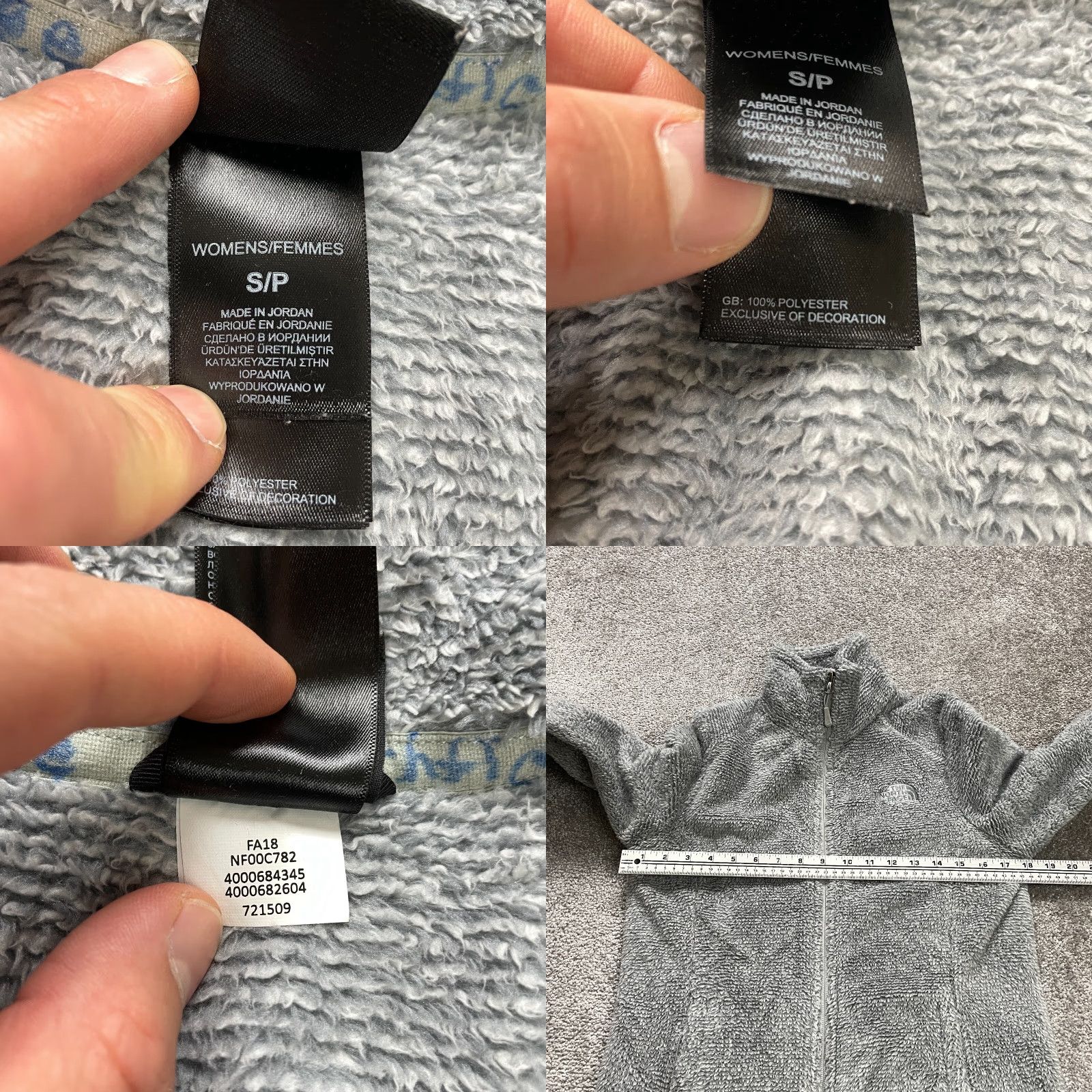 The North Face The North Face Jacket Womens Small Gray Fleece Full Zip Mock Neck Pocket Outdoor Size S / US 4 / IT 40 - 9 Thumbnail