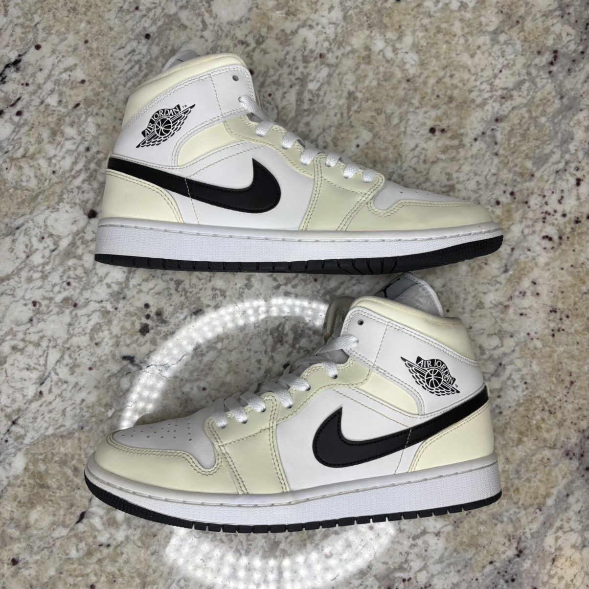 Jordan Brand Size 10W/8.5M - Jordan 1 Mid Coconut Milk Wmn CLEAN No Box Size US 10 / IT 40 - 2 Thumbnail
