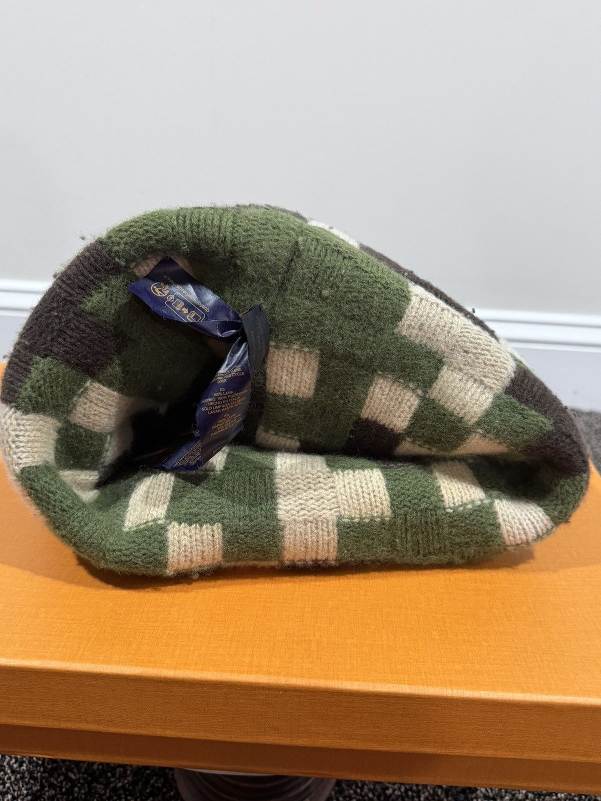 Louis Vuitton Louis Vuitton Pharrell Damoflage Damier Camo Beanie Knit Hat Size ONE SIZE - 9 Thumbnail
