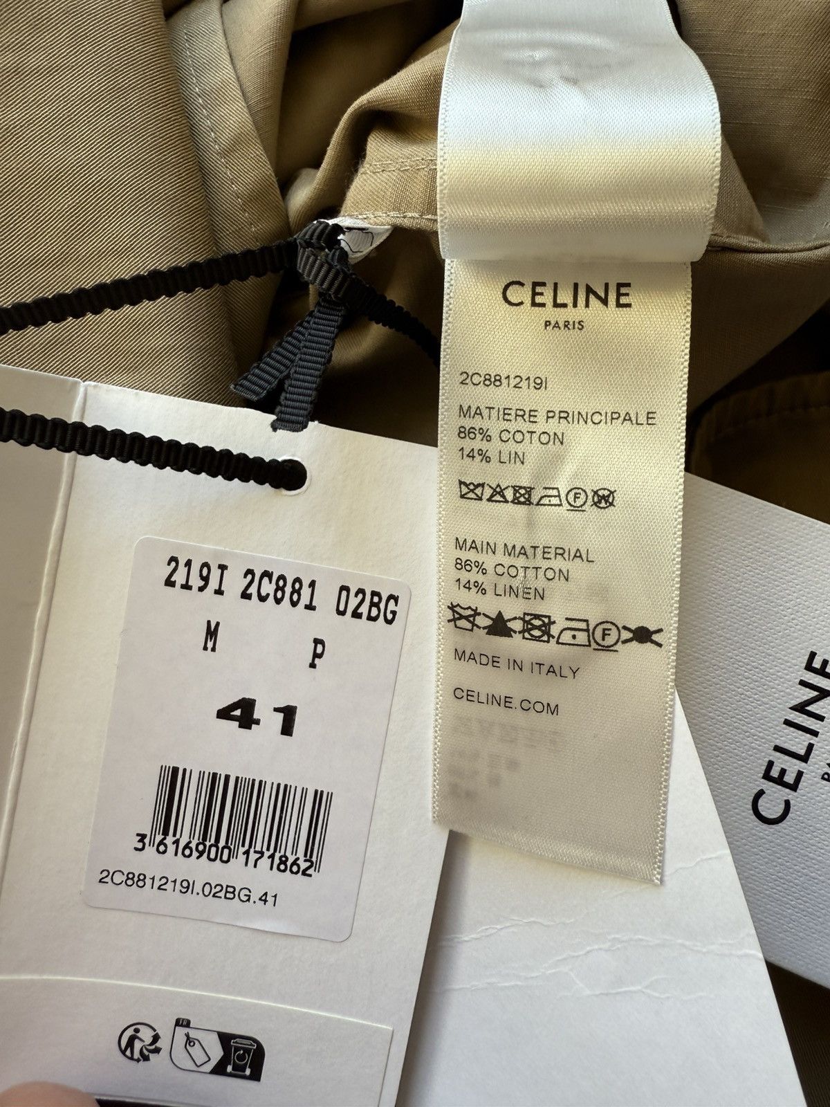 Celine SS23 $990 🤑 Celine military short sleeve shirt Hedi 41 L Size US L / EU 52-54 / 3 - 23 Thumbnail