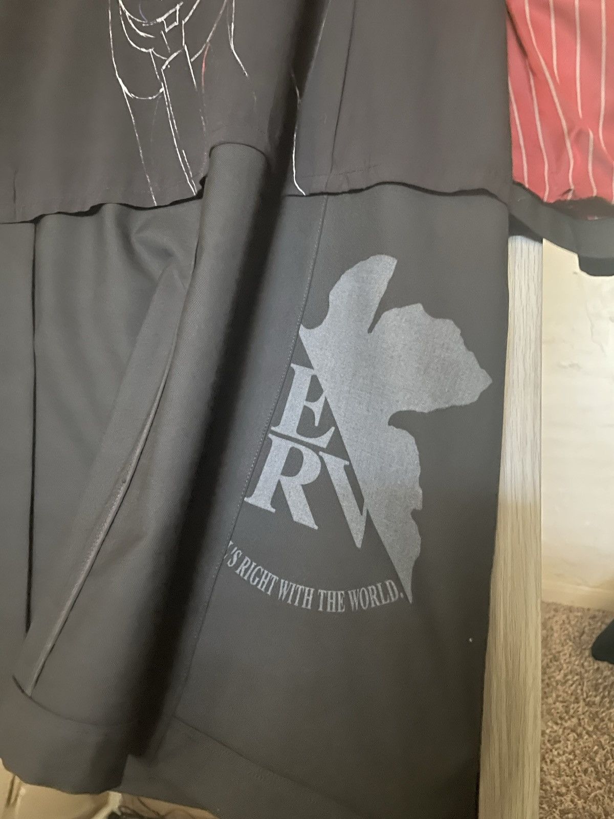 Yohji Yamamoto Ground Y×EVANGELION ASUKA Reversible Long Jacket Size US L / EU 52-54 / 3 - 7 Thumbnail
