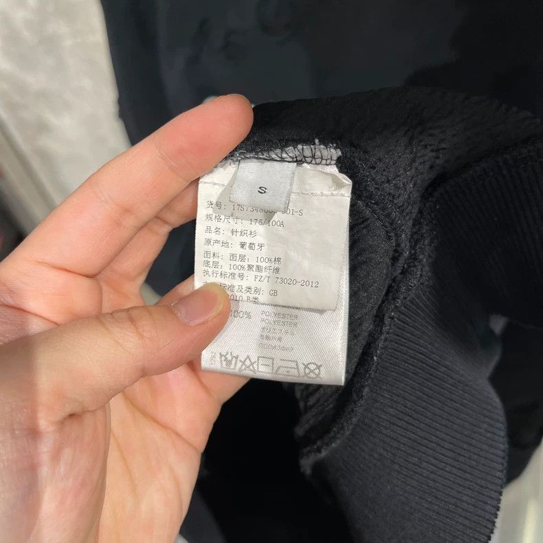 Givenchy Givenchy Hole Destroyed Black Large Logo Net Mesh Sweatshi Size US S / EU 44-46 / 1 - 5 Thumbnail