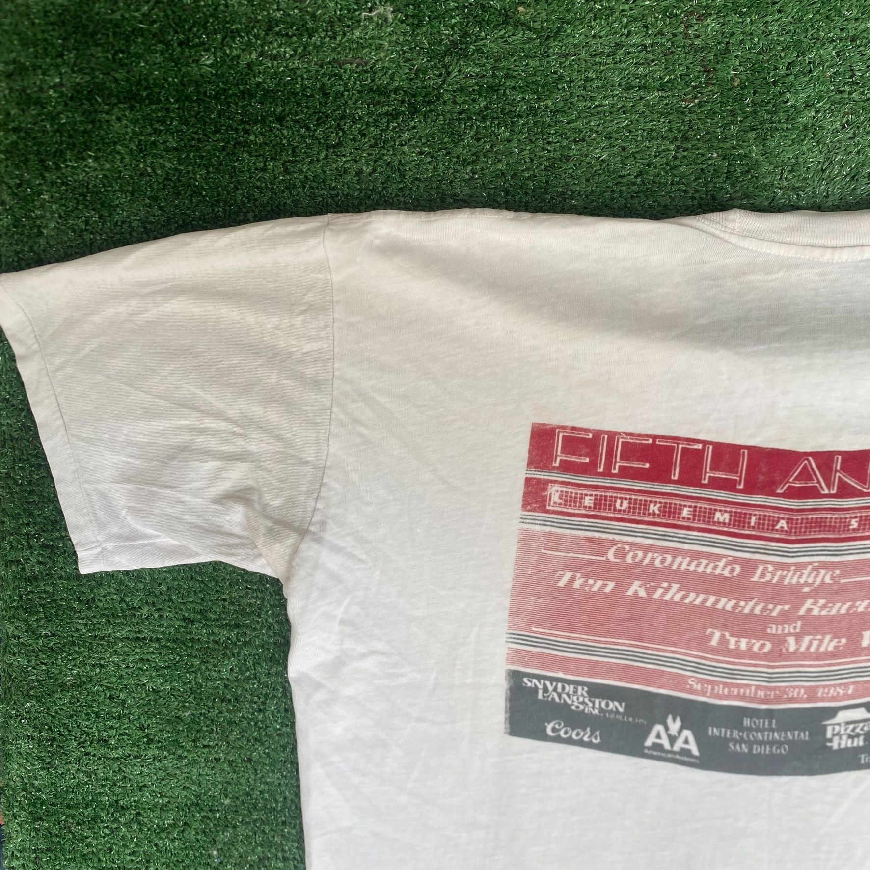 Nike Vintage 80s Nike Running Shirt Marathon Single Stitch Tee Size US XL / EU 56 / 4 - 7 Thumbnail