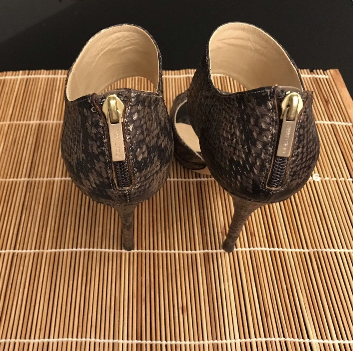 Jimmy Choo JIMMY CHOO Private Multicolor Python Leather Embossed Size US 9 / IT 39 - 4 Thumbnail