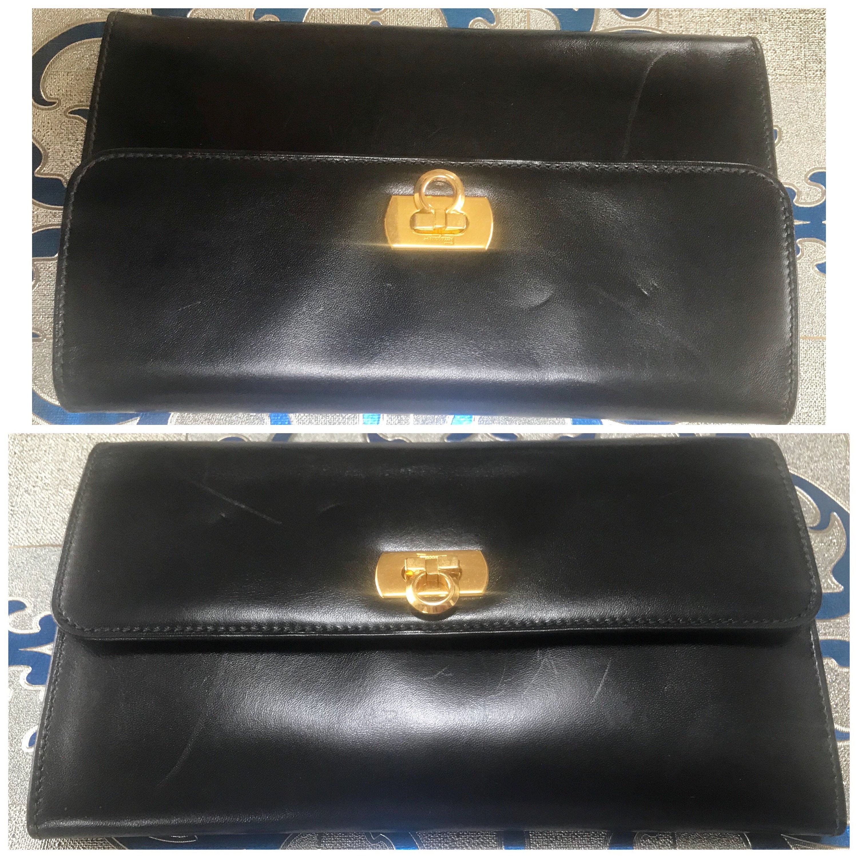 Salvatore Ferragamo Vintage Salvatore Ferragamo Gancini black leather wallet Size ONE SIZE - 3 Thumbnail