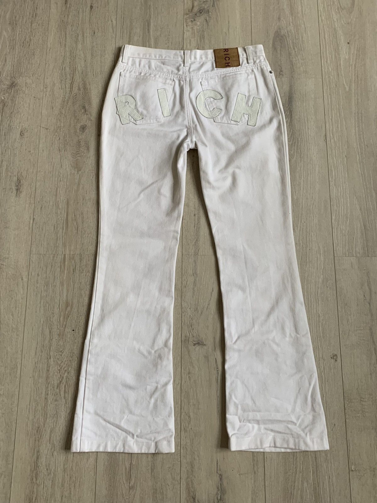 【RICHMOND】the rich white flared jeans Richmond Denim Richmond RICH white flared jeans | Grailed