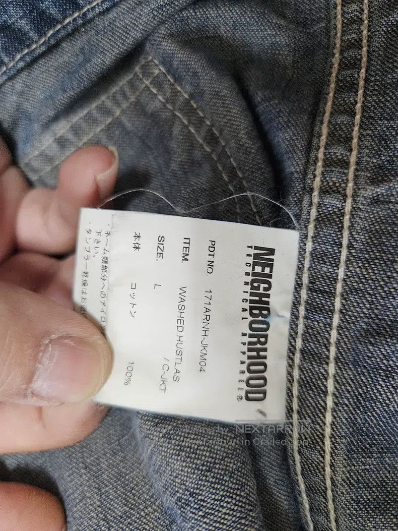 Neighborhood Neighborhood Distressed Splatter Denim Shirt Size US L / EU 52-54 / 3 - 5 Thumbnail