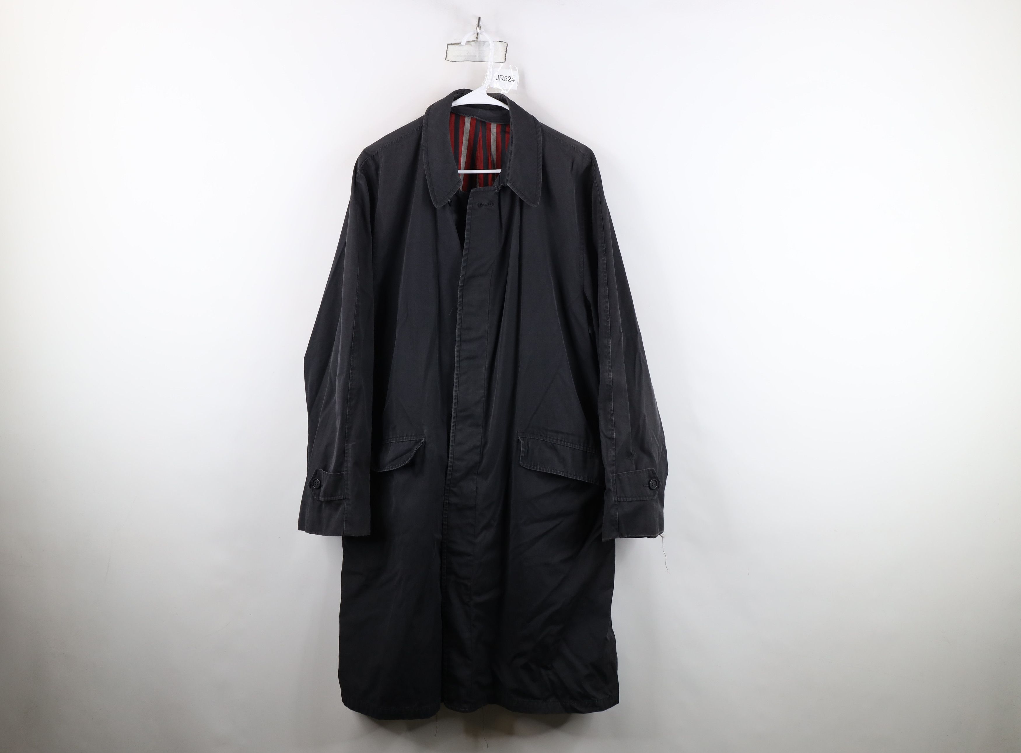 Vintage Vintage 50s 60s Streetwear Trench Coat Rain Jacket Black USA Size US XXL / EU 58 / 5 - 1 Thumbnail