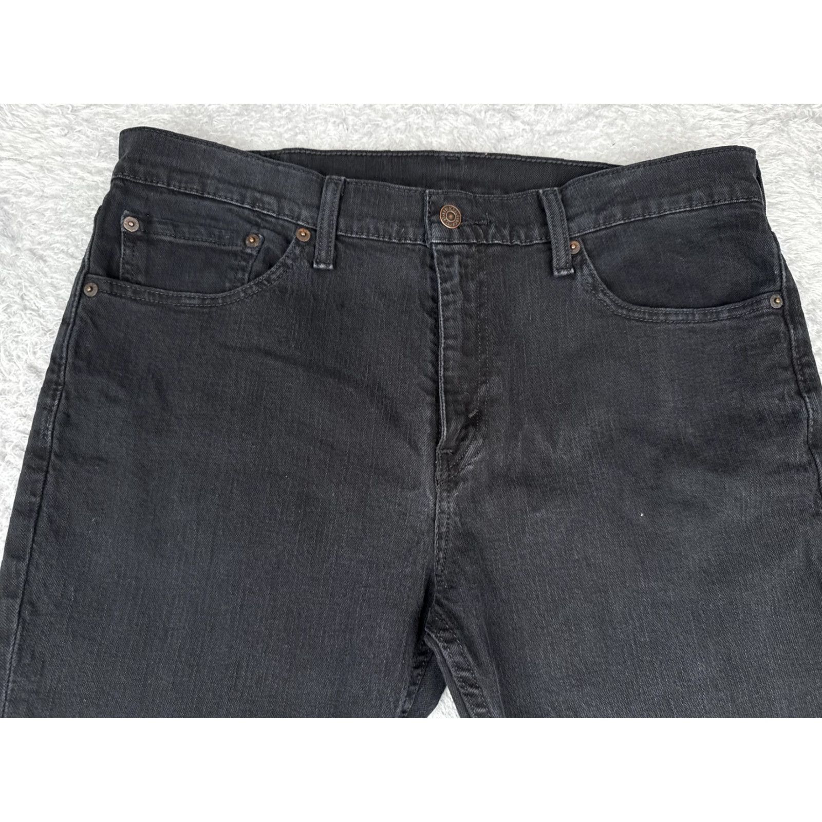 Levi's Levi's 511 Jeans Mens 36x30 Slim Fit Mid Rise Tapered Denim Zip Fly Black Size US 36 / EU 52 - 4 Thumbnail